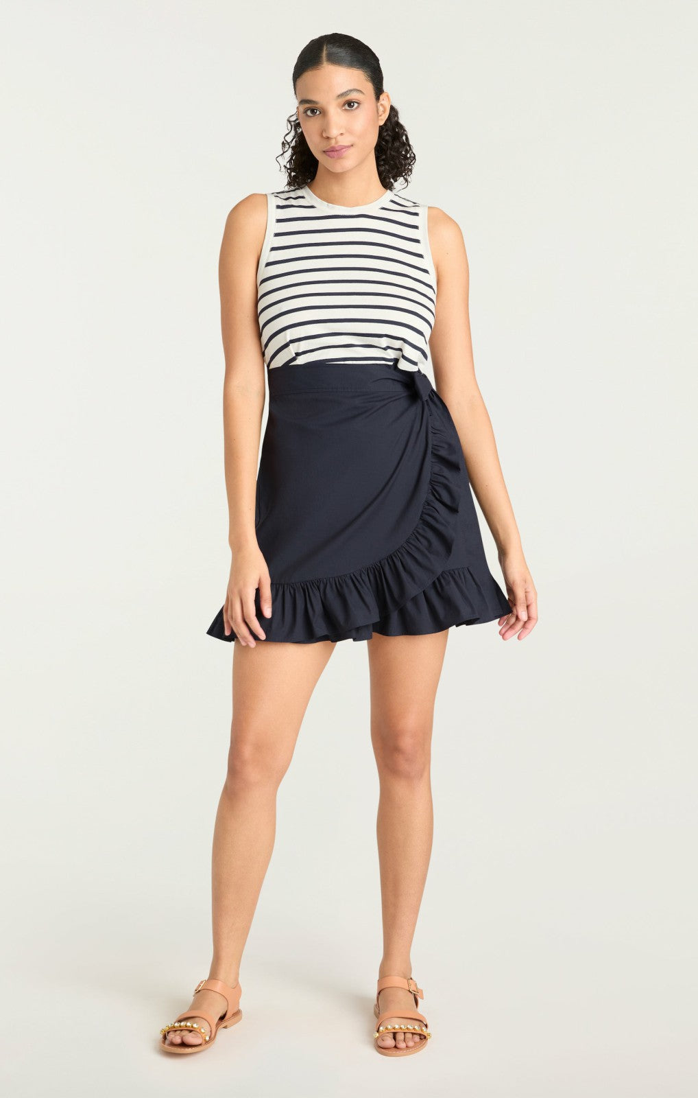 Women Stripe Mahlia Dress Navy/Navy