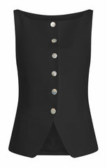 Women Lemonis Vest Black