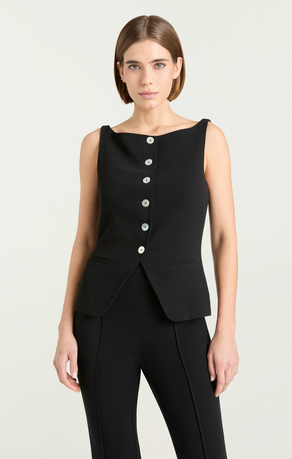 Women Lemonis Vest Black