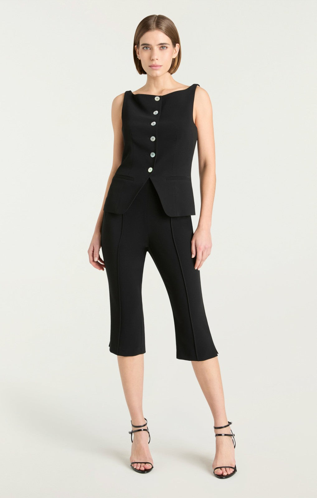 Women Lemonis Vest Black