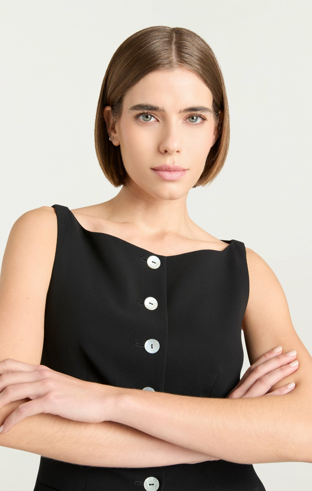 Women Lemonis Vest Black