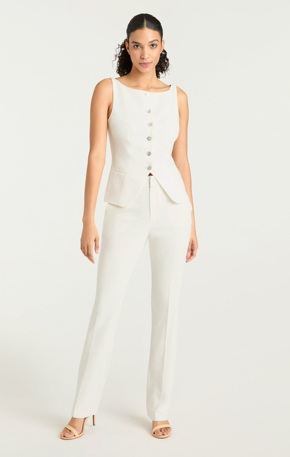 Women Lemonis Vest Ivory
