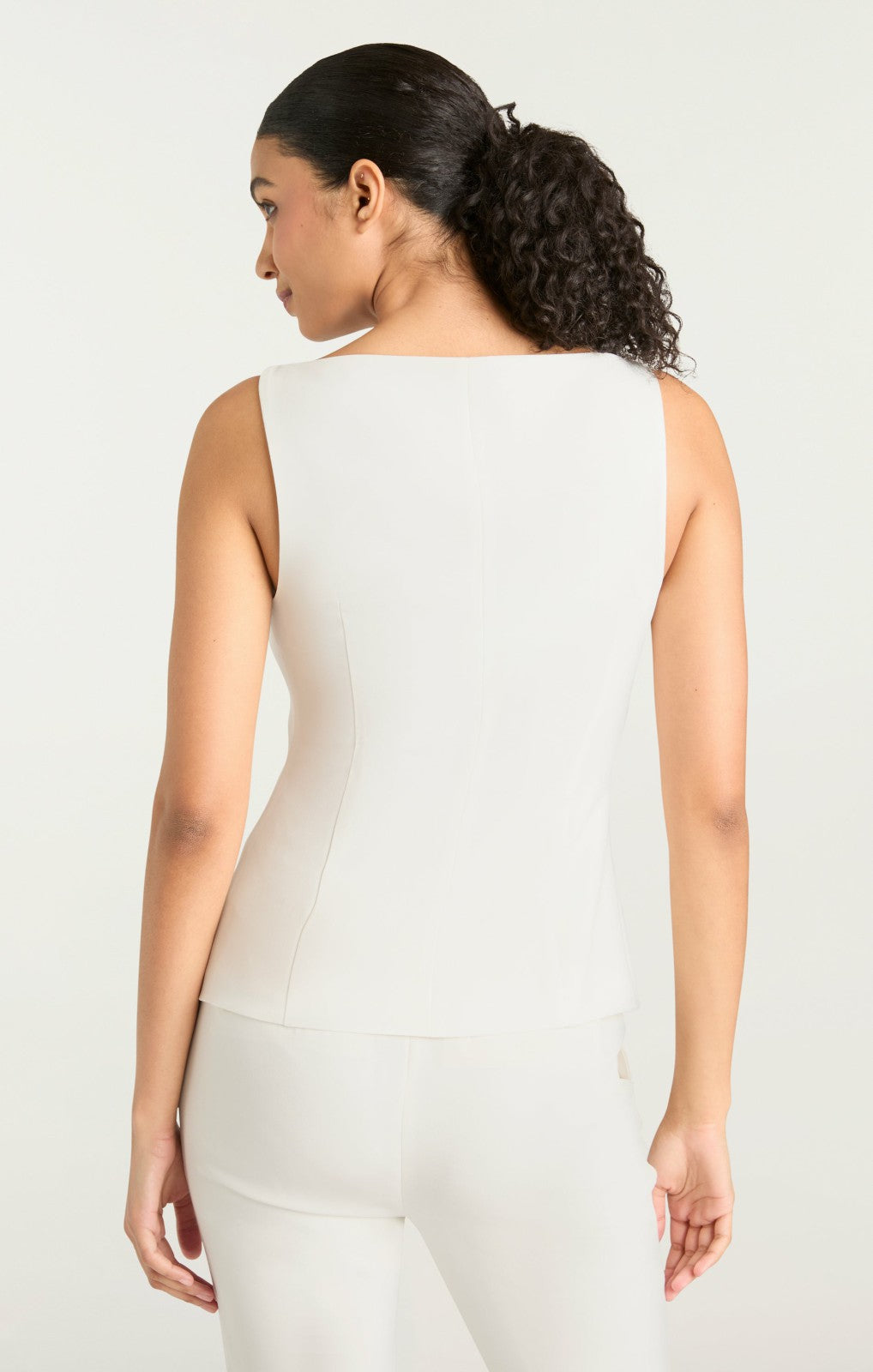Women Lemonis Vest Ivory